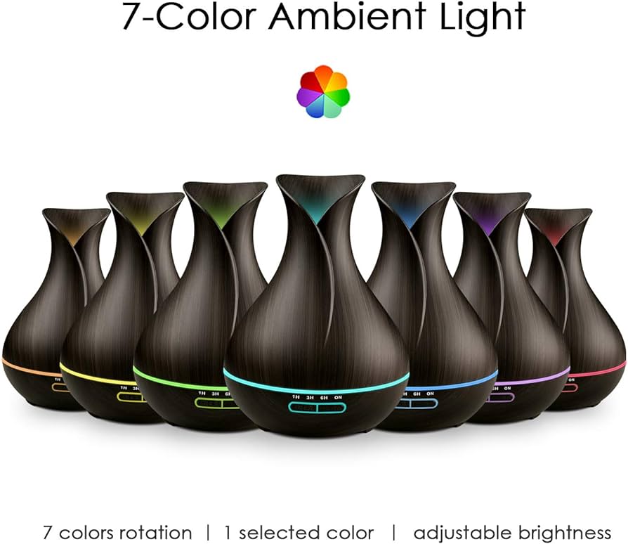 Aroma Difusor - 7 LED Colors OPTIONS 550ml - Image 4