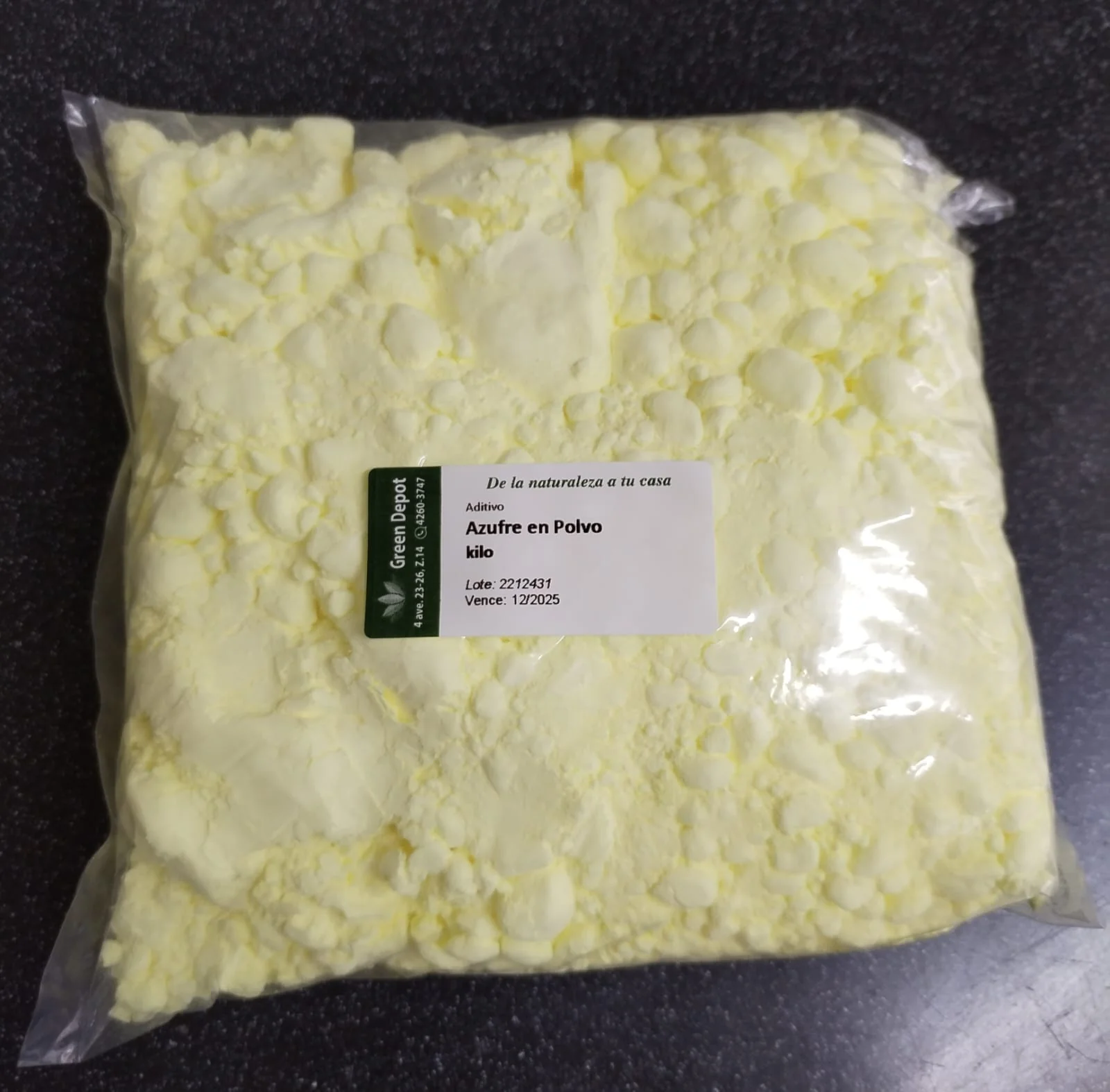 Azufre Micronizado polvo al 99.9%