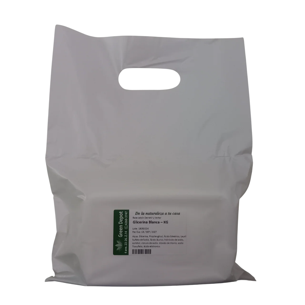 Base Jabon Glicerina Blanca - Green Depot - Image 3