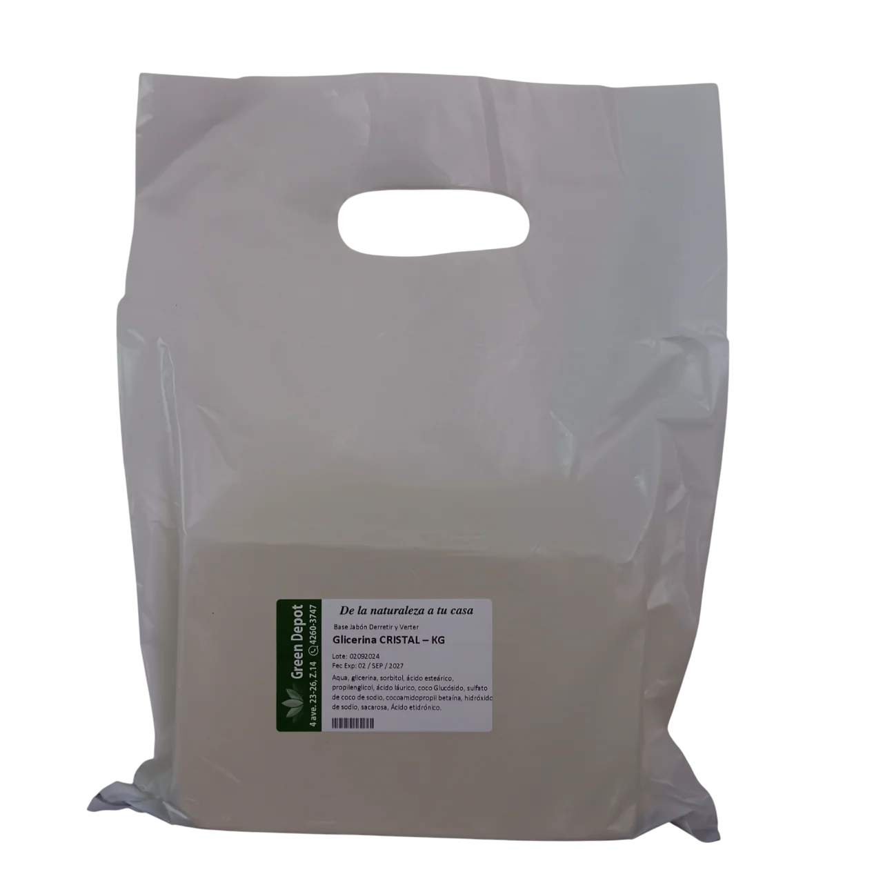Base Jabon Glicerina Cristal - Green Depot - Image 3