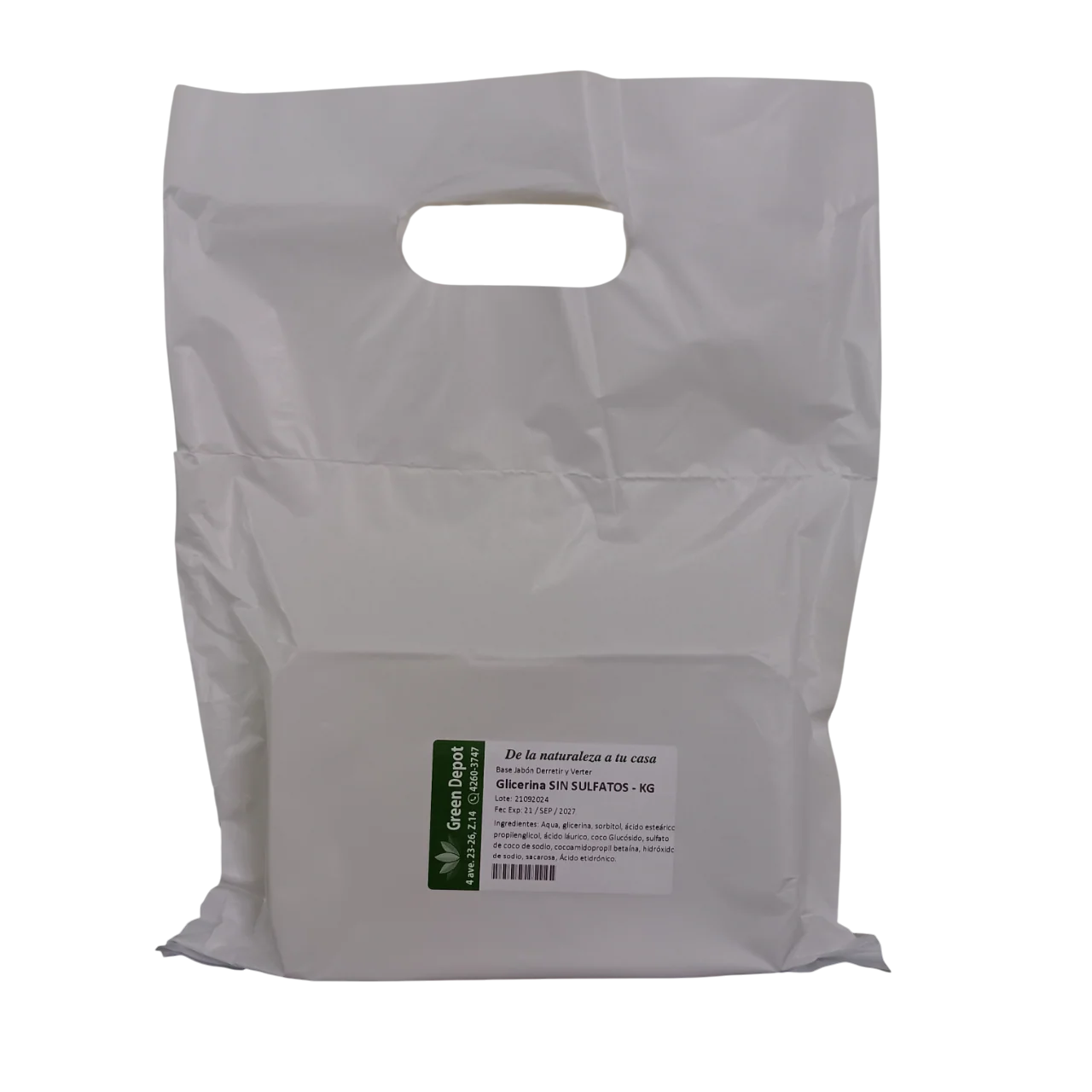 Base Jabon Glicerina SIN SULFATOS - Green Depot - Image 3