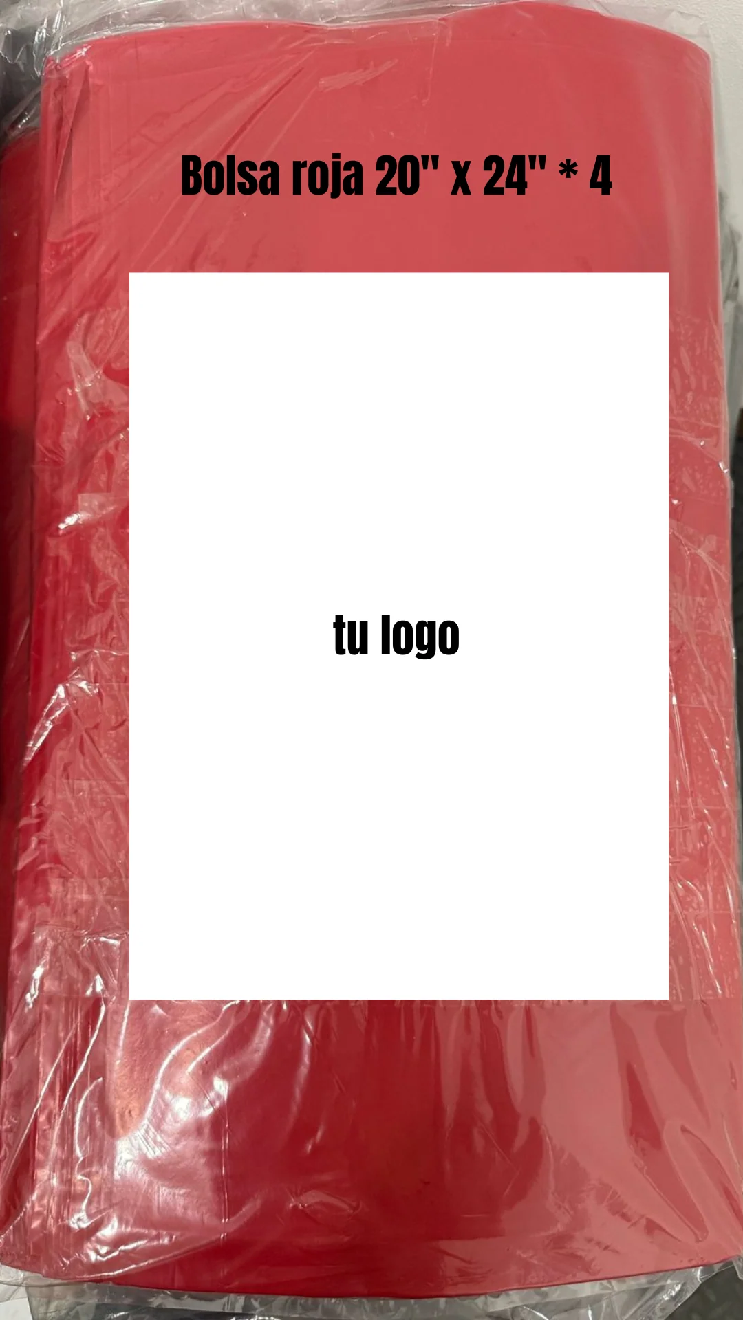 BOLSA Plasticas Hospitalarias - Roja 20 x 24 x 4 - Image 2