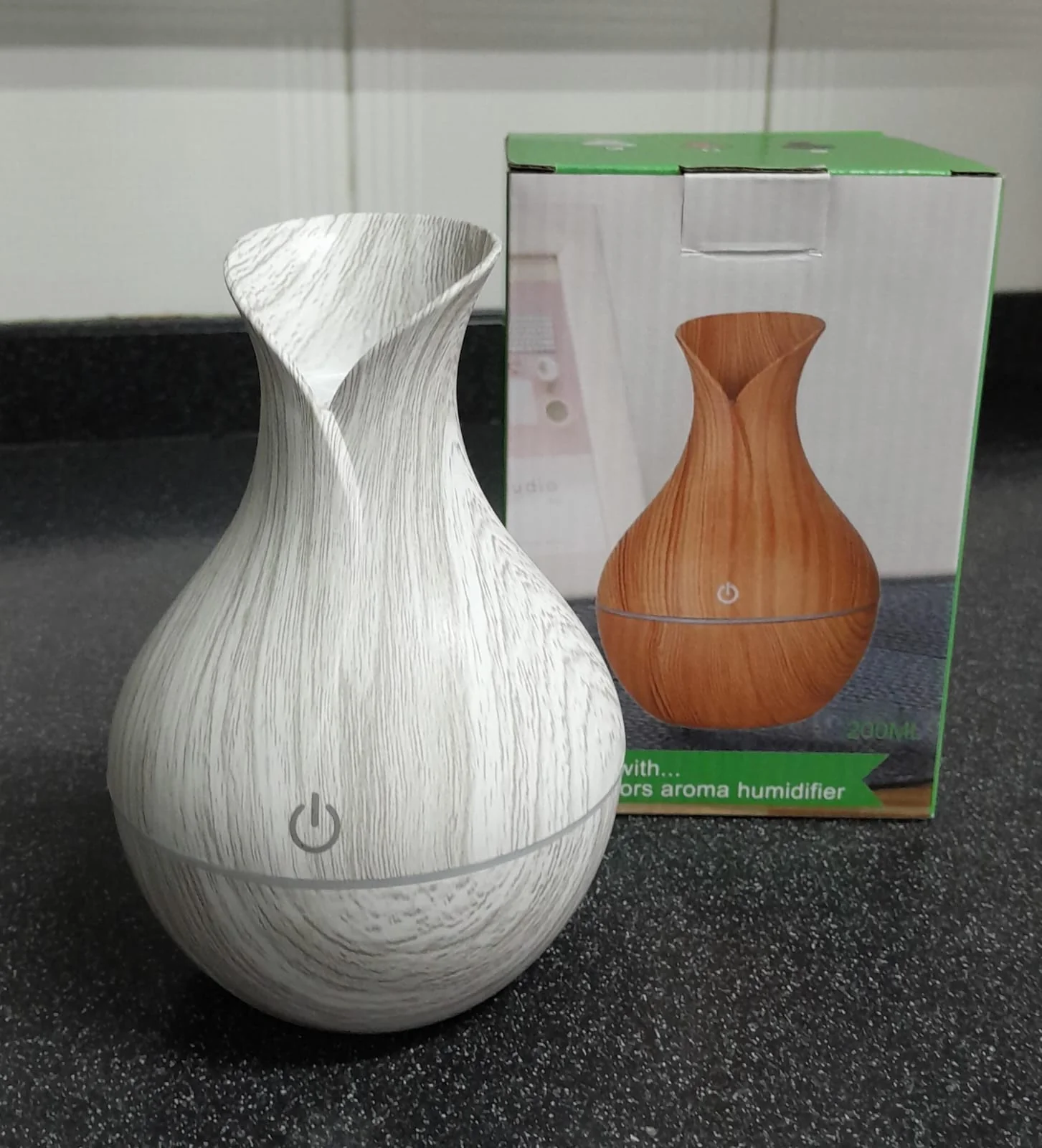 Difusor y Humificador - aceite esencial Madera BLANCO 200ml