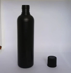 Envase PET Cosmo Negro C/tapa rosca - 8oz