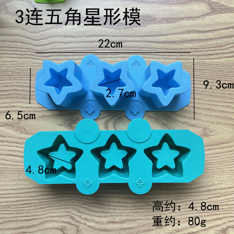 Molde Maceta triple Estrella n.28 - Image 2