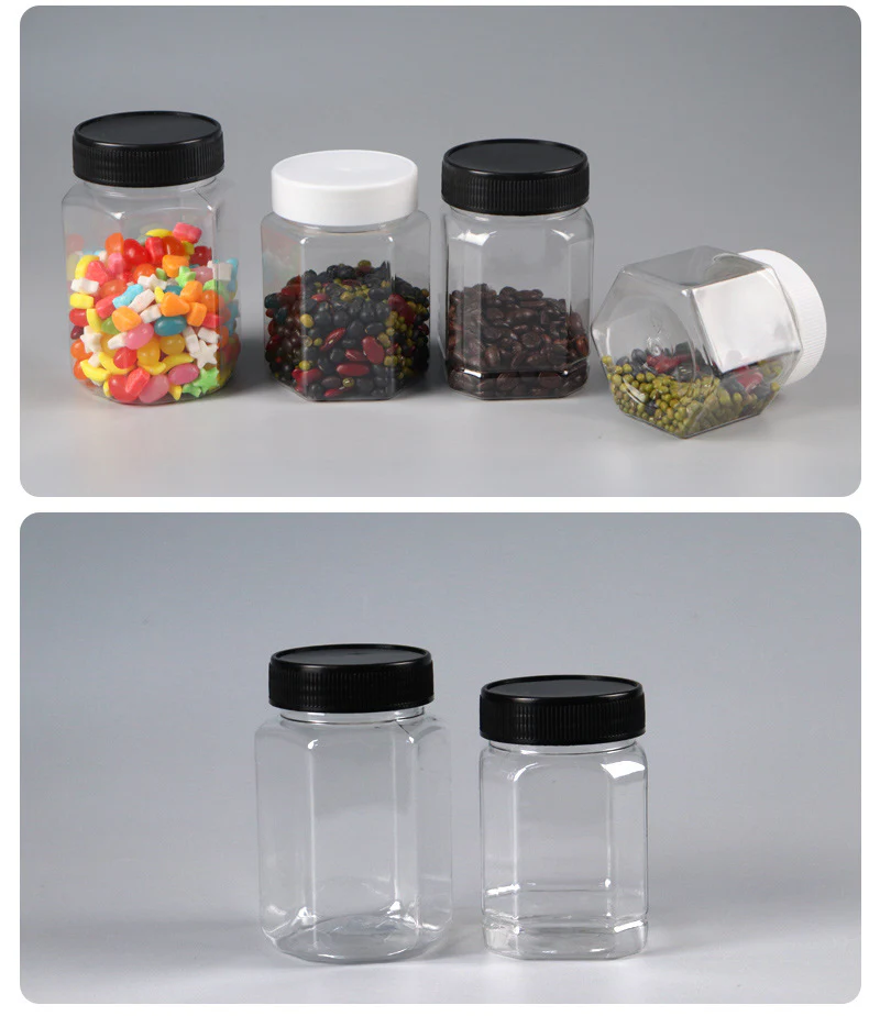 Tarro PET T/negra con Inner - 500ml